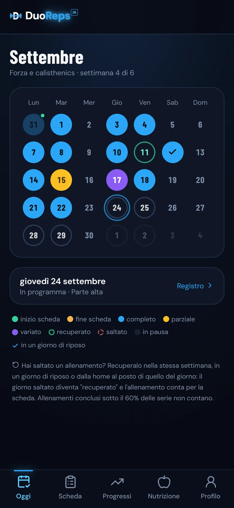 Il mese a colpo d'occhio
